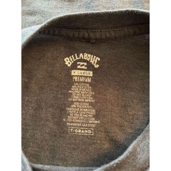 Billabong Mens Navy Blue Inverse Stripes Short-Sleeve Premium T-Shirt Large - Picture 2 of 10